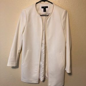 White h&m coat